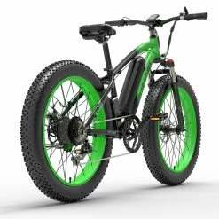 GOGOBEST GF600 Electric Bike 48V 13Ah Battery 1000W Motor 26x4.0 inch Fat Tire Aluminum Alloy Frame Shimano 7-speed Shift Max Speed 40km/h 110KM Power-assisted mileage Range LCD Display IP54 Waterproof - Black Green -Sports Shop gogobest gf600 electric bike 26x4 0 inch 13ah 1000w black grey 1631789268236