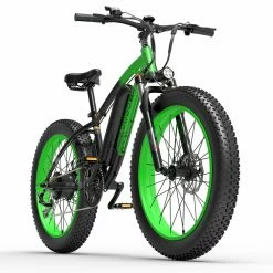 GOGOBEST GF600 Electric Bike 48V 13Ah Battery 1000W Motor 26x4.0 inch Fat Tire Aluminum Alloy Frame Shimano 7-speed Shift Max Speed 40km/h 110KM Power-assisted mileage Range LCD Display IP54 Waterproof - Black Green -Sports Shop gogobest gf600 electric bike 26x4 0 inch 13ah 1000w black grey 1631789268430