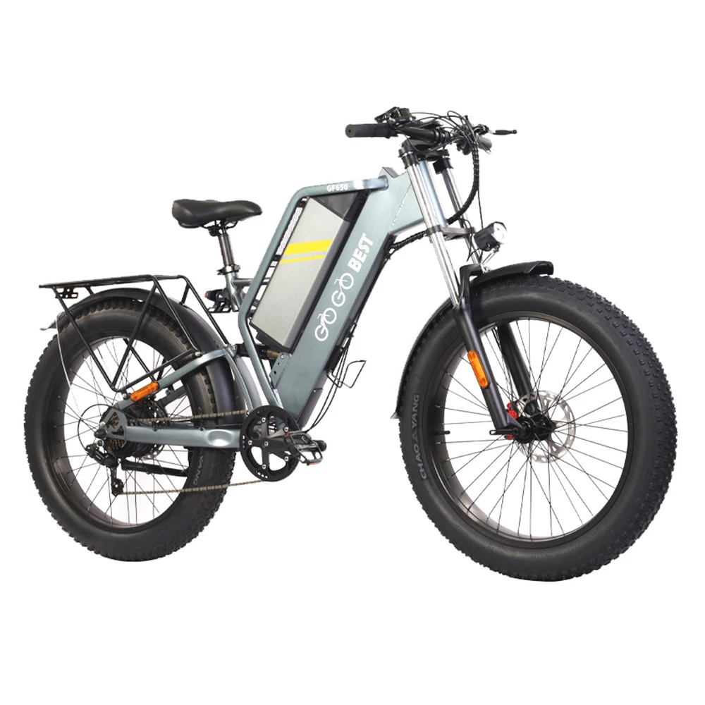 GOGOBEST GF650 Electric Bicycle 26*4.0 Inch Fat Tires 1000W Motor 45Km/h Top Speed 48V 20Ah Battery 90-100KM Max Range Dual Hydraulic Disc Brakes Shimano 7-Speed Transmission 7 GOGOBEST GF650 Electric Bicycle 26*4.0 Inch Fat Tires 1000W Motor 45Km/h Top Speed 48V 20Ah Battery 90-100KM Max Range Dual Hydraulic Disc Brakes Shimano 7-Speed Transmission - Image 5