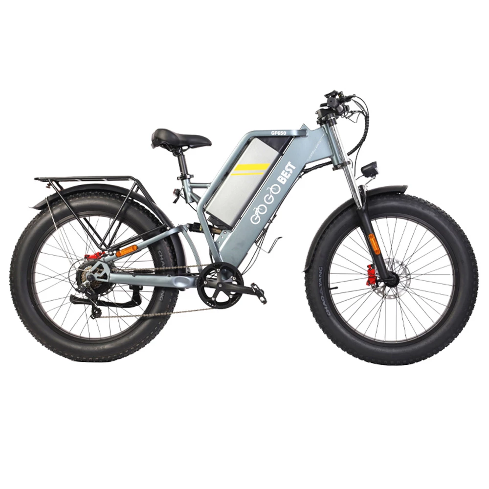GOGOBEST GF650 Electric Bicycle 26*4.0 Inch Fat Tires 1000W Motor 45Km/h Top Speed 48V 20Ah Battery 90-100KM Max Range Dual Hydraulic Disc Brakes Shimano 7-Speed Transmission 8 GOGOBEST GF650 Electric Bicycle 26*4.0 Inch Fat Tires 1000W Motor 45Km/h Top Speed 48V 20Ah Battery 90-100KM Max Range Dual Hydraulic Disc Brakes Shimano 7-Speed Transmission - Image 6