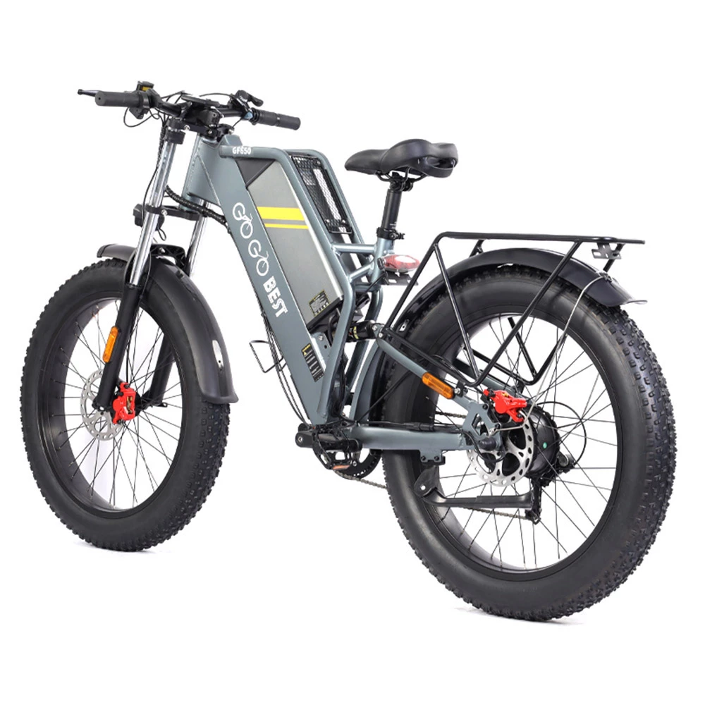 GOGOBEST GF650 Electric Bicycle 26*4.0 Inch Fat Tires 1000W Motor 45Km/h Top Speed 48V 20Ah Battery 90-100KM Max Range Dual Hydraulic Disc Brakes Shimano 7-Speed Transmission 5 GOGOBEST GF650 Electric Bicycle 26*4.0 Inch Fat Tires 1000W Motor 45Km/h Top Speed 48V 20Ah Battery 90-100KM Max Range Dual Hydraulic Disc Brakes Shimano 7-Speed Transmission - Image 3