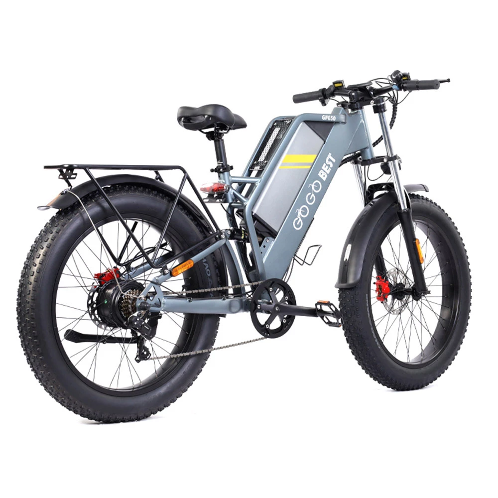 GOGOBEST GF650 Electric Bicycle 26*4.0 Inch Fat Tires 1000W Motor 45Km/h Top Speed 48V 20Ah Battery 90-100KM Max Range Dual Hydraulic Disc Brakes Shimano 7-Speed Transmission 4 GOGOBEST GF650 Electric Bicycle 26*4.0 Inch Fat Tires 1000W Motor 45Km/h Top Speed 48V 20Ah Battery 90-100KM Max Range Dual Hydraulic Disc Brakes Shimano 7-Speed Transmission - Image 2