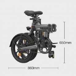 HIMO Z16 MAX Folding Electric Bicycle 16 Inch 250W Hall Brushless DC Motor Dual Disc Brake Up To 80km Range Max Speed 25km/h 10Ah Battery IPX7 Waterproof Smart Display - White 13 HIMO Z16 MAX Folding Electric Bicycle 16 Inch 250W Hall Brushless DC Motor Dual Disc Brake Up To 80km Range Max Speed 25km/h 10Ah Battery IPX7 Waterproof Smart Display - White -Sports Shop himo z16 folding electric bicycle 250w motor gray 1587553805506