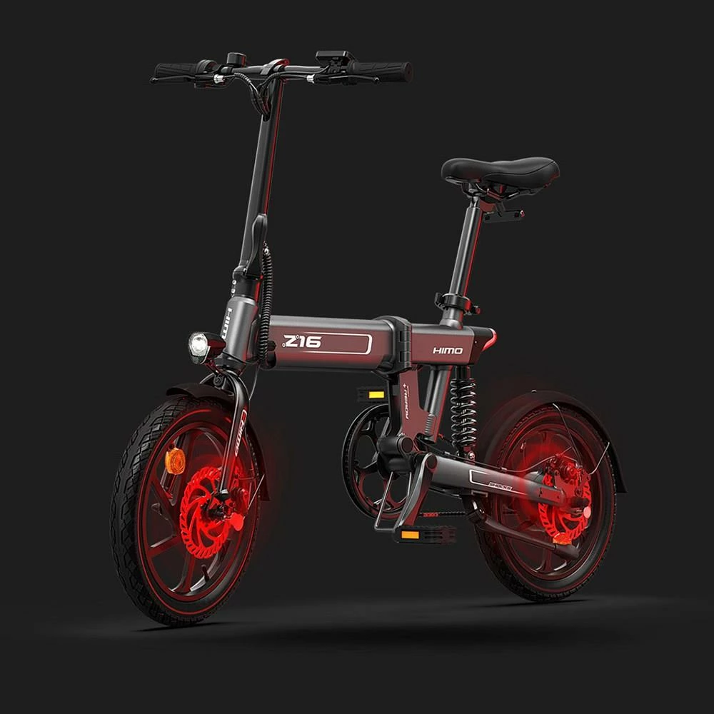 HIMO Z16 Folding Electric Bicycle 16 inch 250W Motor Up To 80km Range Max Speed 25km/h 10Ah Removable Battery IPX7 Waterproof Smart Display Dual Disc Brake Global Version - White 6 HIMO Z16 Folding Electric Bicycle 16 inch 250W Motor Up To 80km Range Max Speed 25km/h 10Ah Removable Battery IPX7 Waterproof Smart Display Dual Disc Brake Global Version - White - Image 4