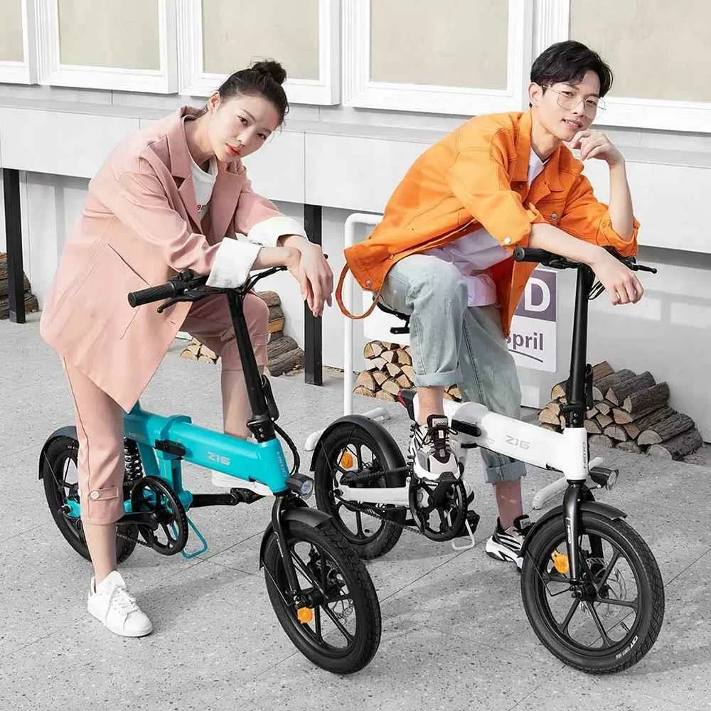 HIMO Z16 Folding Electric Bicycle 16 inch 250W Motor Up To 80km Range Max Speed 25km/h 10Ah Removable Battery IPX7 Waterproof Smart Display Dual Disc Brake Global Version - White 7 HIMO Z16 Folding Electric Bicycle 16 inch 250W Motor Up To 80km Range Max Speed 25km/h 10Ah Removable Battery IPX7 Waterproof Smart Display Dual Disc Brake Global Version - White - Image 5