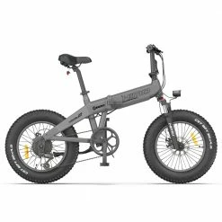 HIMO ZB20 MAX Global version Folding Electric Mountain Bike 20" Wheels 4 Inch Fat Wide Tires 250W Motor Shimano 6 Speeds Derailleur 48V 10Ah Detachable Lithium Battery Dual Disc Brake Hydraulic Shock Folk LCD Display Up to 80km - Grey