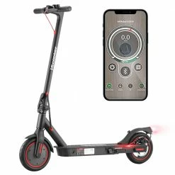 IScooter i9 Folding Electric Scooter 8.5 Inch Pneumatic Tire 350W Motor 7.5Ah Battery 30km/h Max Speed APP Control Black