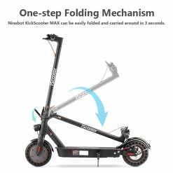 IScooter i9 Max Electric Scooter 10 Inch 500W Motor 10Ah Battery 35Km/h Max Speed 35-40km Range 120KG Max Load APP Control - Black -Sports Shop iScooter i9 Max Electric Scooter 515198 1