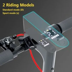 IScooter i9 Max Electric Scooter 10 Inch 500W Motor 10Ah Battery 35Km/h Max Speed 35-40km Range 120KG Max Load APP Control - Black -Sports Shop iScooter i9 Max Electric Scooter 515198 3