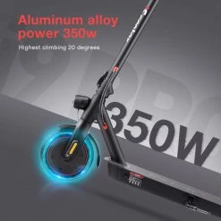 IScooter i9 Pro Folding Electric Scooter 8.5 Inch Honeycomb Tire 350W Motor 7.5Ah Battery 30km/h Max Speed Black -Sports Shop iScooter i9 Pro Electric Scooter 7 5Ah Battery 350W Motor 507640 5
