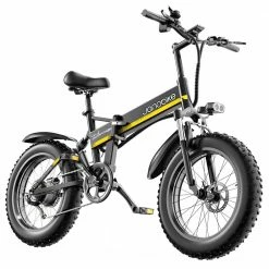 JANOBIKE H20 Electric Bicycle 48V 1000W Motor 9.6Ah Battery 20*4 Inch Tire Snow, Mountain, City Bike - Black -Sports Shop janobike h20 electric bicycle 48v 1000w motor 9 6ah battery black 977055 1653706425762