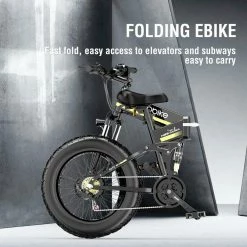 JANOBIKE H26 Electric Bicycle 48V 1000W Motor 12.8Ah Battery 26 Inch Fat Tire Snow, Mountain, City Bike - Black -Sports Shop janobike h26 electric bicycle 48v 1000w motor 12 8ah battery black da4e5d 1653706514800