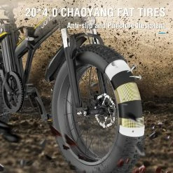 JANOBIKE E20 Fat Tire Electric Folding Mountain Bike 1000W Brushless Motor Aluminum Alloy Frame 7 Speed Gears 40km/h Removable Panasonic 48V 12.8Ah Battery up to 50km Range 20" x 4.0 Snow Tire XOD Hydraulic Brake Smart Meter - Black -Sports Shop janobike t10 folding electric scooter 23ah 1000w x2 motor black 1625907575775