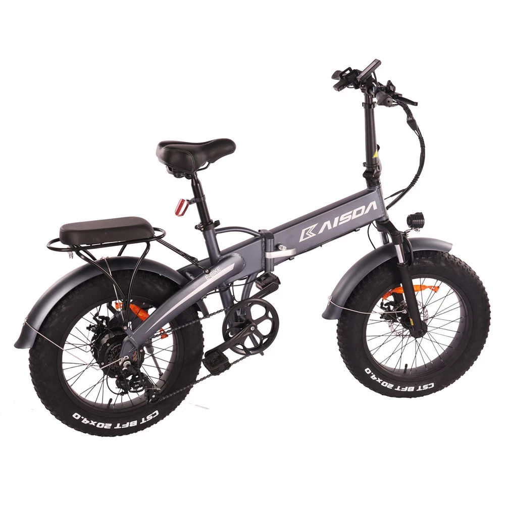 KAISDA K2 20*4.0 inch Fat Tire CST Tire Off-road Folding Electric Moped Folding Bike Mountain Bicycle 500W Motor SHIMANO 7-Speeds Derailleur LCD Display 10Ah Battery Max Speed 35km/h Aluminum alloy Frame - Grey 3 KAISDA K2 20*4.0 inch Fat Tire CST Tire Off-road Folding Electric Moped Folding Bike Mountain Bicycle 500W Motor SHIMANO 7-Speeds Derailleur LCD Display 10Ah Battery Max Speed 35km/h Aluminum alloy Frame - Grey