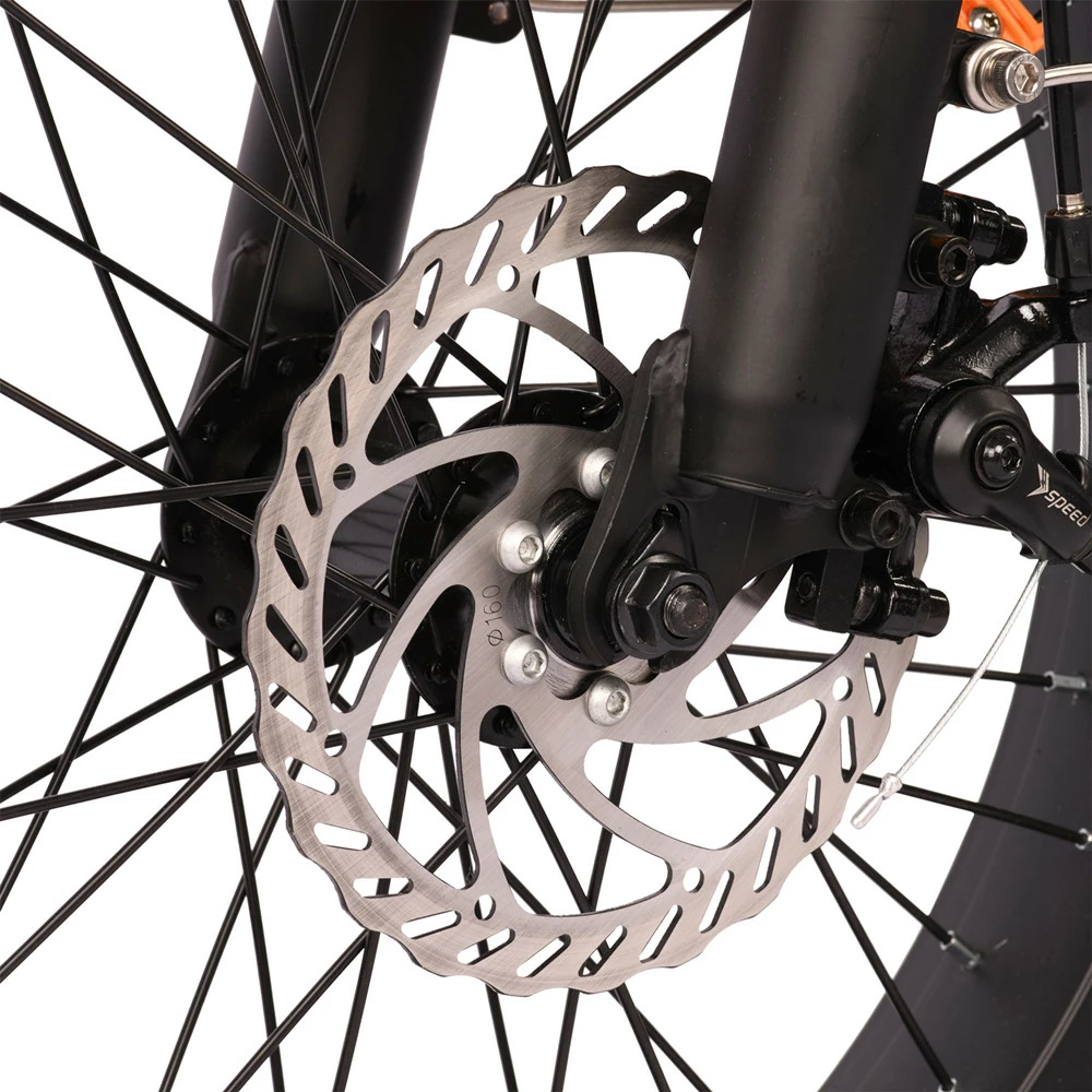 KAISDA K2 20*4.0 inch Fat Tire CST Tire Off-road Folding Electric Moped Folding Bike Mountain Bicycle 500W Motor SHIMANO 7-Speeds Derailleur LCD Display 10Ah Battery Max Speed 35km/h Aluminum alloy Frame - Grey 7 KAISDA K2 20*4.0 inch Fat Tire CST Tire Off-road Folding Electric Moped Folding Bike Mountain Bicycle 500W Motor SHIMANO 7-Speeds Derailleur LCD Display 10Ah Battery Max Speed 35km/h Aluminum alloy Frame - Grey - Image 5