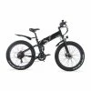 KAISDA K3 26*4.0 inch Fat Tire Off-road Folding Electric Moped Folding Bike Mountain Bicycle 500W Motor SHIMANO 7-Speeds Derailleur LCD Display 10Ah Battery Max Speed 32km/h Aluminum alloy Frame - Black