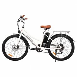 KAISDA K6 Electric City Bike 26 inch 36V 10Ah 350W Motor Shimano 7-speed e-bike waterproof IP54 LED Light - White -Sports Shop kaisda k4 27 5 inch 350w electric moped bike 4c614d 1643507736317