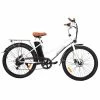 KAISDA K6 Electric City Bike 26 inch 36V 10Ah 350W Motor Shimano 7-speed e-bike waterproof IP54 LED Light - White