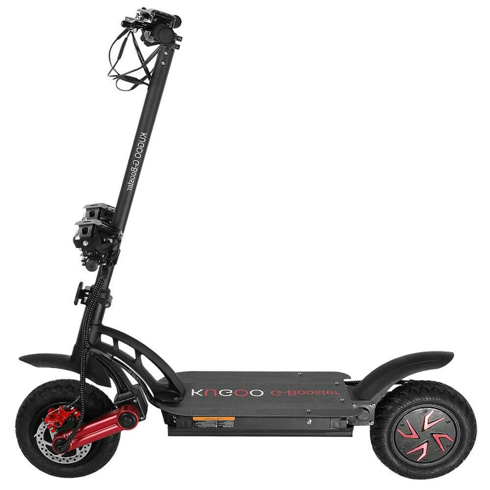 KUGOO G-Booster Folding Electric Scooter 10 Inch Tires 2*800W Dual Motors 3 Speed Modes Max 55Km/h Speed 48V 23AH Battery for 85KM Range Max Load 120KG Dual Disc Brakes with Seat - Black 3 KUGOO G-Booster Folding Electric Scooter 10 Inch Tires 2*800W Dual Motors 3 Speed Modes Max 55Km/h Speed 48V 23AH Battery for 85KM Range Max Load 120KG Dual Disc Brakes with Seat - Black