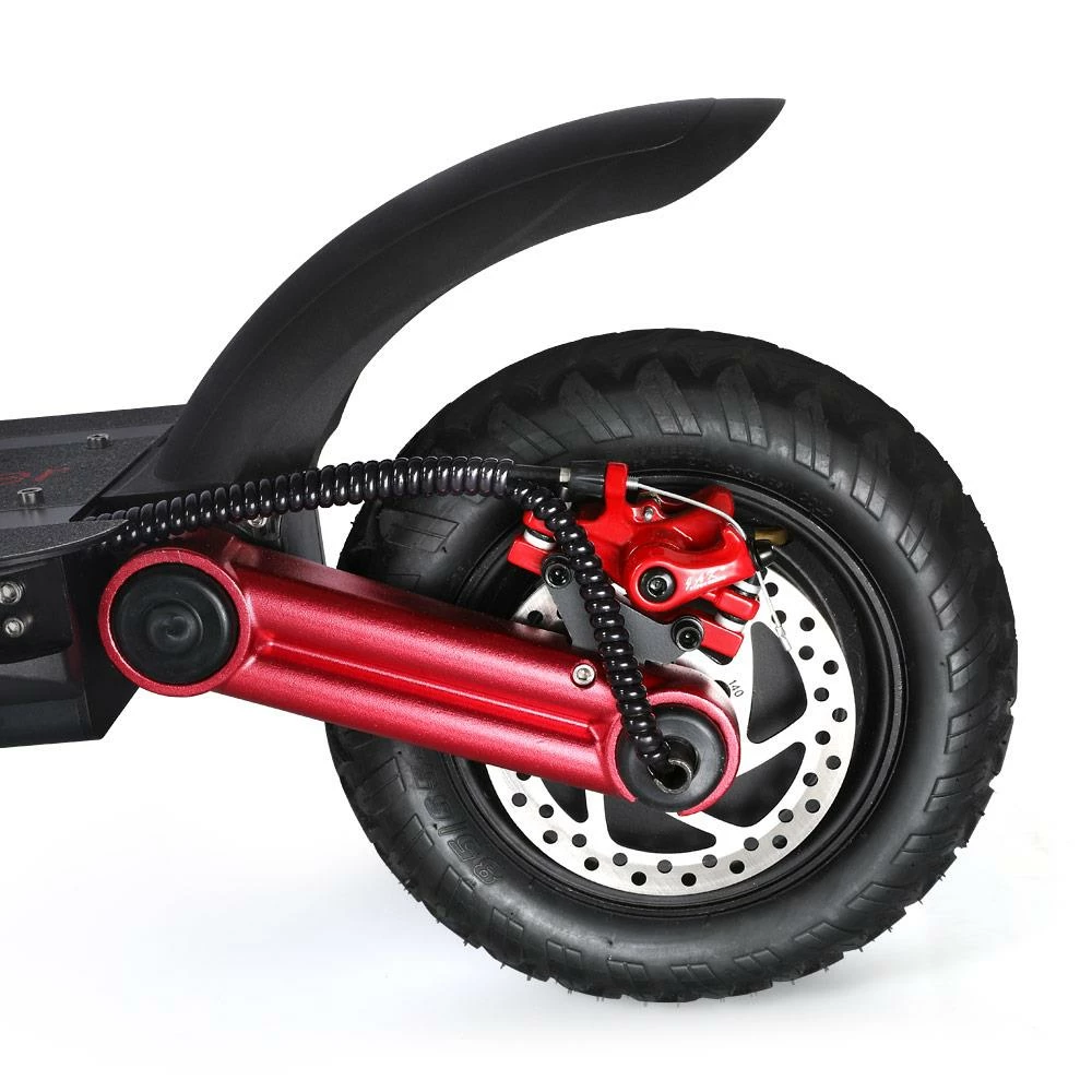 KUGOO G-Booster Folding Electric Scooter 10 Inch Tires 2*800W Dual Motors 3 Speed Modes Max 55Km/h Speed 48V 23AH Battery for 85KM Range Max Load 120KG Dual Disc Brakes with Seat - Black 8 KUGOO G-Booster Folding Electric Scooter 10 Inch Tires 2*800W Dual Motors 3 Speed Modes Max 55Km/h Speed 48V 23AH Battery for 85KM Range Max Load 120KG Dual Disc Brakes with Seat - Black - Image 6