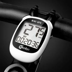 Meilan M3 Mini GPS Bike Computer Waterproof Speedometer Odometer 1.6 Inch Monochrome Display - White -Sports Shop meilan m3 mini gps bike computer 1 6 inch monochrome display white 1574132928108