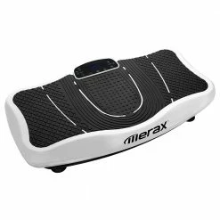 Merax Vibration Plate Trainer Fitness Machine Professional 2D Wipp Vibration With Bluetooth Speaker - White -Sports Shop merax vibratory plate vibration trainer 2d wipp vibration white 1571993751981