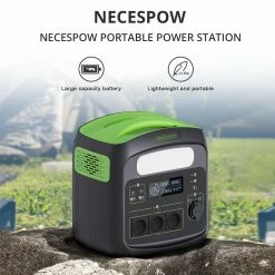 NECESPOW N7576 700W Portable Power Station, 576Wh/180000mAh LiFePo4 Battery Solar Generator, 230V AC Pure Sine Wave, PD100W Fast Charging -Sports Shop necespow n7576 700w portable power station b2cd92 1665565044509