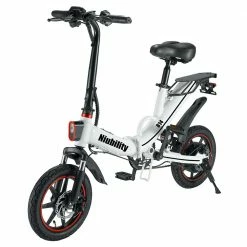 Niubility B14 Electric Moped Folding Bike 14 inch 15Ah Battery up to 100KM Mileage Max 25km/h 400W Motor Double Disc Brake - White -Sports Shop niubility b14 electric mopod folding bike 400w motor white ac9d6d 1662195687483