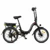SAMEBIKE JG20 Smart Folding Electric Moped Bike 350W Motor 10Ah Battery Max 32km/h 20 Inch Tire - Black