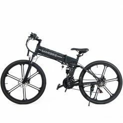 SAMEBIKE LO26 II Smart Folding Electric Moped Bike 500W Motor 10Ah Battery Max 35km/h SHIMANO 21 Gear Pure electric mode 35-40km Max range 26 Inch Magnesium Alloy Rim Wheel - Black -Sports Shop samebike lo26 folding electric moped bike 350w motor max 35km h black 1628326345567