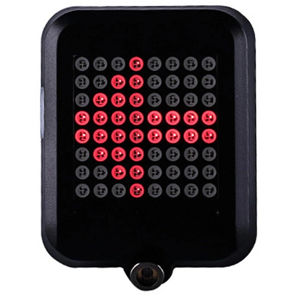 TX129 64-led Intelligent Bicycle Taillight 80 Lumens 1200mAh battery Automatic Direction Indicator Light Infrared Laser - Black 3 TX129 64-led Intelligent Bicycle Taillight 80 Lumens 1200mAh battery Automatic Direction Indicator Light Infrared Laser - Black