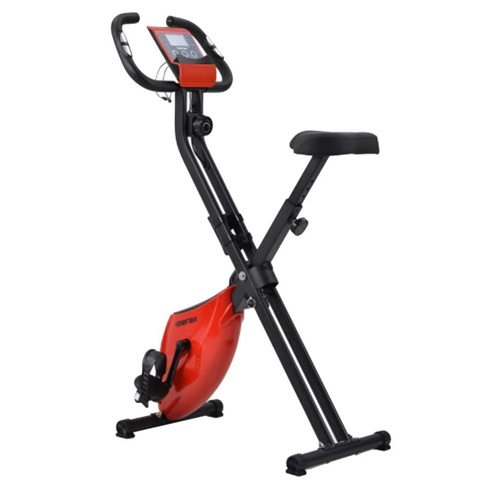 Merax X-Bike Lite Magnetic Foldable Exercise Bike with Padded Seat and LCD Console - Red 3 Merax X-Bike Lite Magnetic Foldable Exercise Bike with Padded Seat and LCD Console - Red