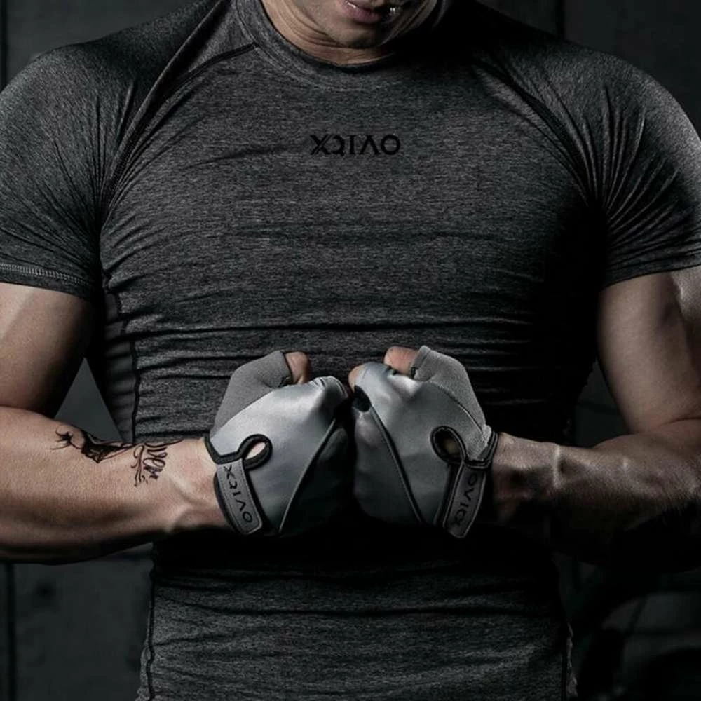 Xiaomi XQIAO Q850 Lightweight Lifting Fitness Gloves Aniti-silp Half Finger Gloves Size S - Gray 4 Xiaomi XQIAO Q850 Lightweight Lifting Fitness Gloves Aniti-silp Half Finger Gloves Size S - Gray - Image 2