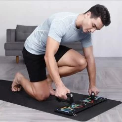 YUNMAI Protable Folding Push-up Support Holder Frosted Handle - Black -Sports Shop xiaomi yunmai protable folding push up support board black 1571994940008