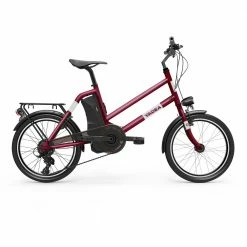 YADEA YT300 20 inch Touring Electric City Bike 250W OKAWA Mid Drive Motor SHIMANO 7-Speed Rear Derailleur 36V 7.8Ah Removable Battery 25km/h Max speed up to 60km Max Range LED Headlight - Red -Sports Shop yadea yt300 20 inch touring electric city bike white 1623926429594